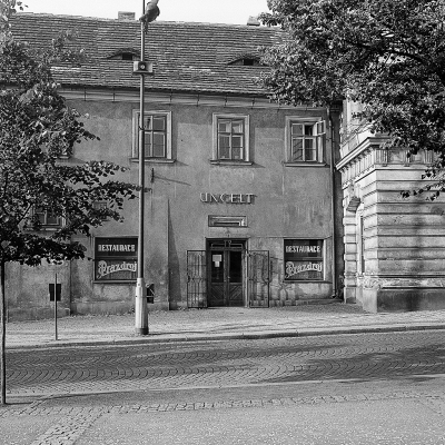 Restaurace Ungelt kolem roku 1970