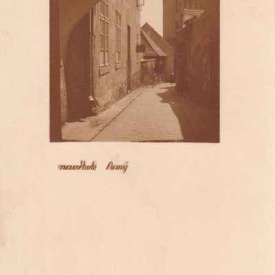 Pohlednice možná vydaná v rámci akce Lepší Slaný, poslaná 4.7.1940