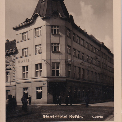 Pohlednice vydaná vydavatelstvím FotoFon, 30. léta. Ještě Grand hotel Kořán.